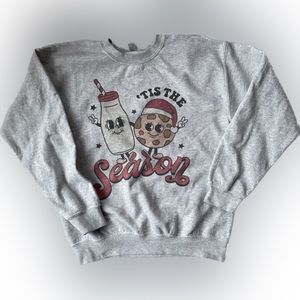 Tis the Season Christmas Cookies Sweatshirt Sweatshirts Women Crewneck Sz Medium